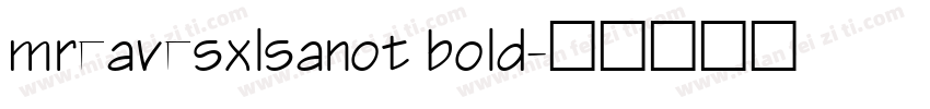 mreavesxlsanot bold字体转换